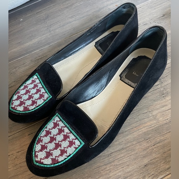 christian dior suede and sequin loafers - Picture 2 of 5